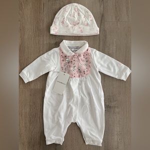 Emporio Armani baby romper suit size 1M NWT